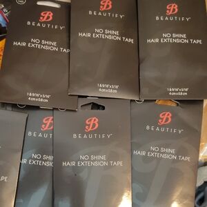 5 Packs of No Shine Hair Extension Tape - Black